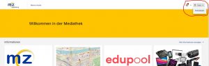 Screenshot der Edupool Login-Seite