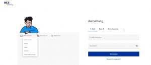 Screenshot der Anmeldemaske von Edupool